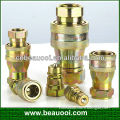 high quality steel double end shut off quick couplings